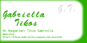 gabriella tikos business card